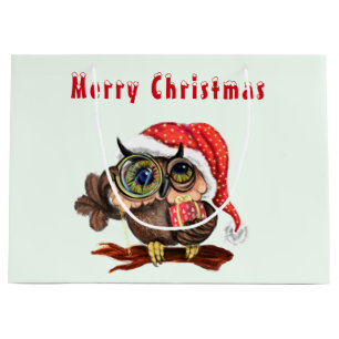 Christnmas Owl Gift Bag
