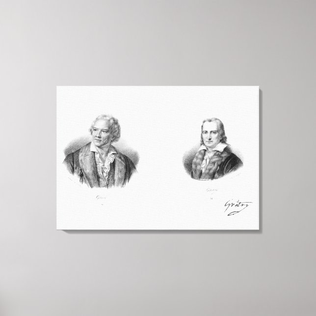 Christoph Willibald von Gluck  and Andre Canvas Print (Front)
