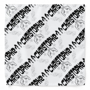"Christophe" White Bandana