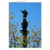 Christopher Columbus Barcelona, Spain Blank Card (Front)