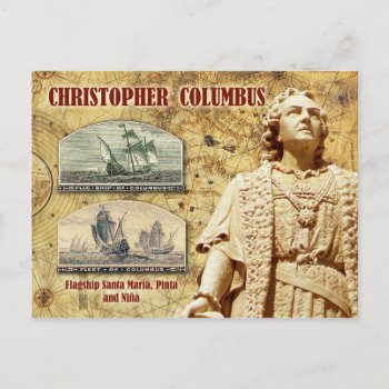Christopher Columbus Postcard by HTMimages at Zazzle