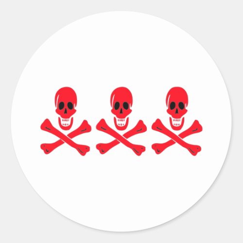Christopher Condent_Red Classic Round Sticker