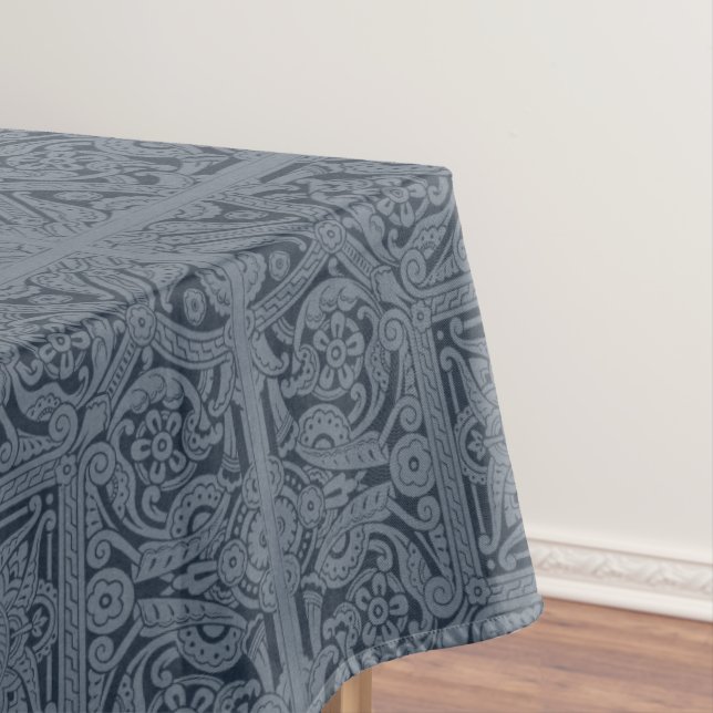 Christopher Dresser Medallion Tablecloth, 60"x104" Tablecloth (In Situ)