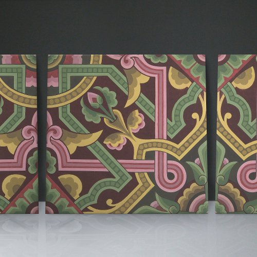 Christopher Dressers Art Nouveau Floral Pattern Ceramic Tile