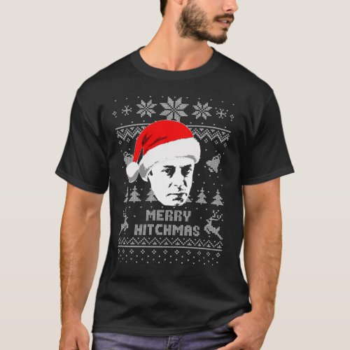 Christopher Hitchens Merry Hitchmas Ugly Christmas T_Shirt