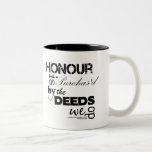 Christopher Marlowe Honour Quote Mug (One Side)