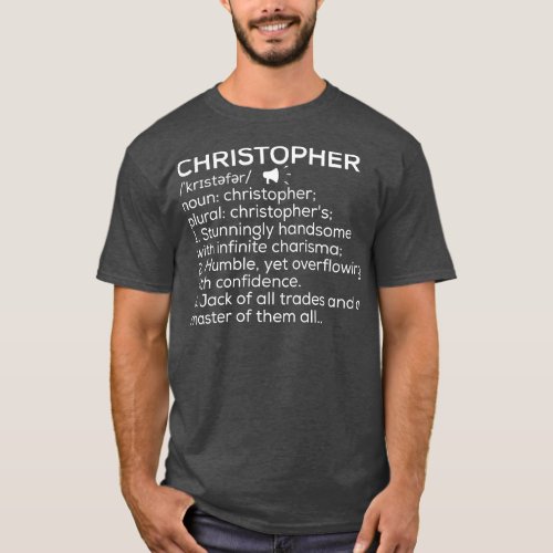 Christopher Name Definition Christopher Meaning Ch T_Shirt