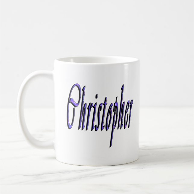Christopher, Name, Logo, Coffee Mug (Left)