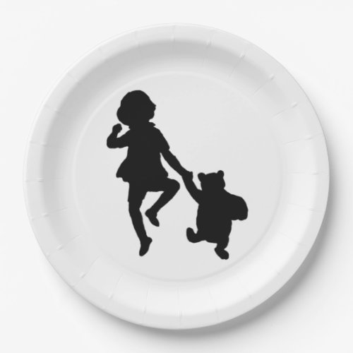 Christopher Robin and Winnie bear Pooh Paper Plates