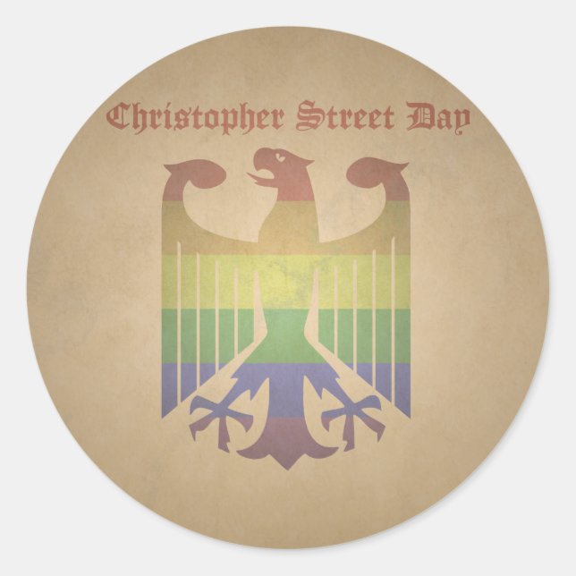 Christopher Steet Day - Old Classic Round Sticker (Front)