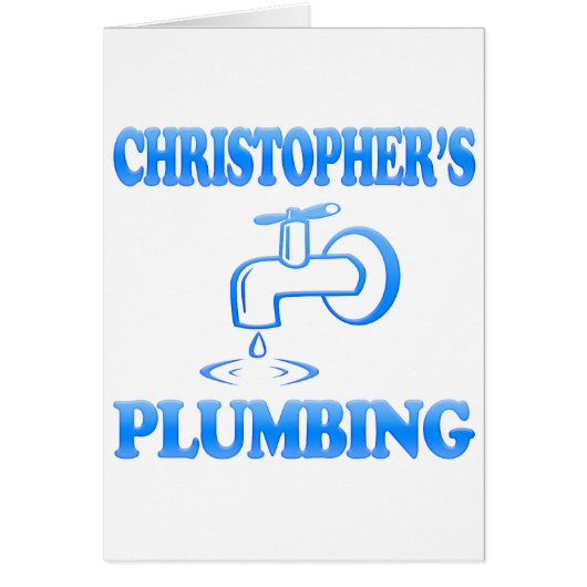 Christopher's Plumbing Cards (Front)