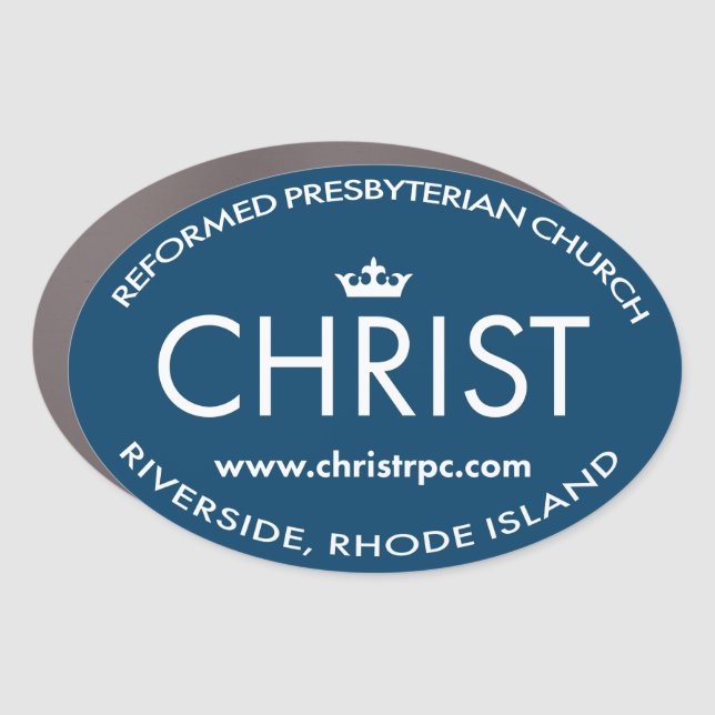 ChristRPC Oval Car Magnet (Front)