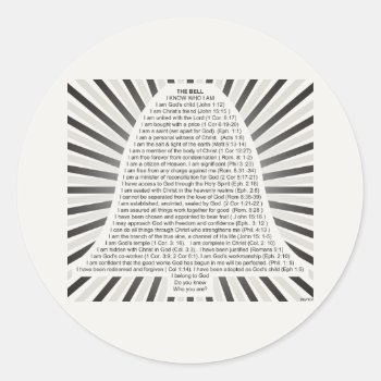 Christ's Bell Classic Round Sticker by politix at Zazzle