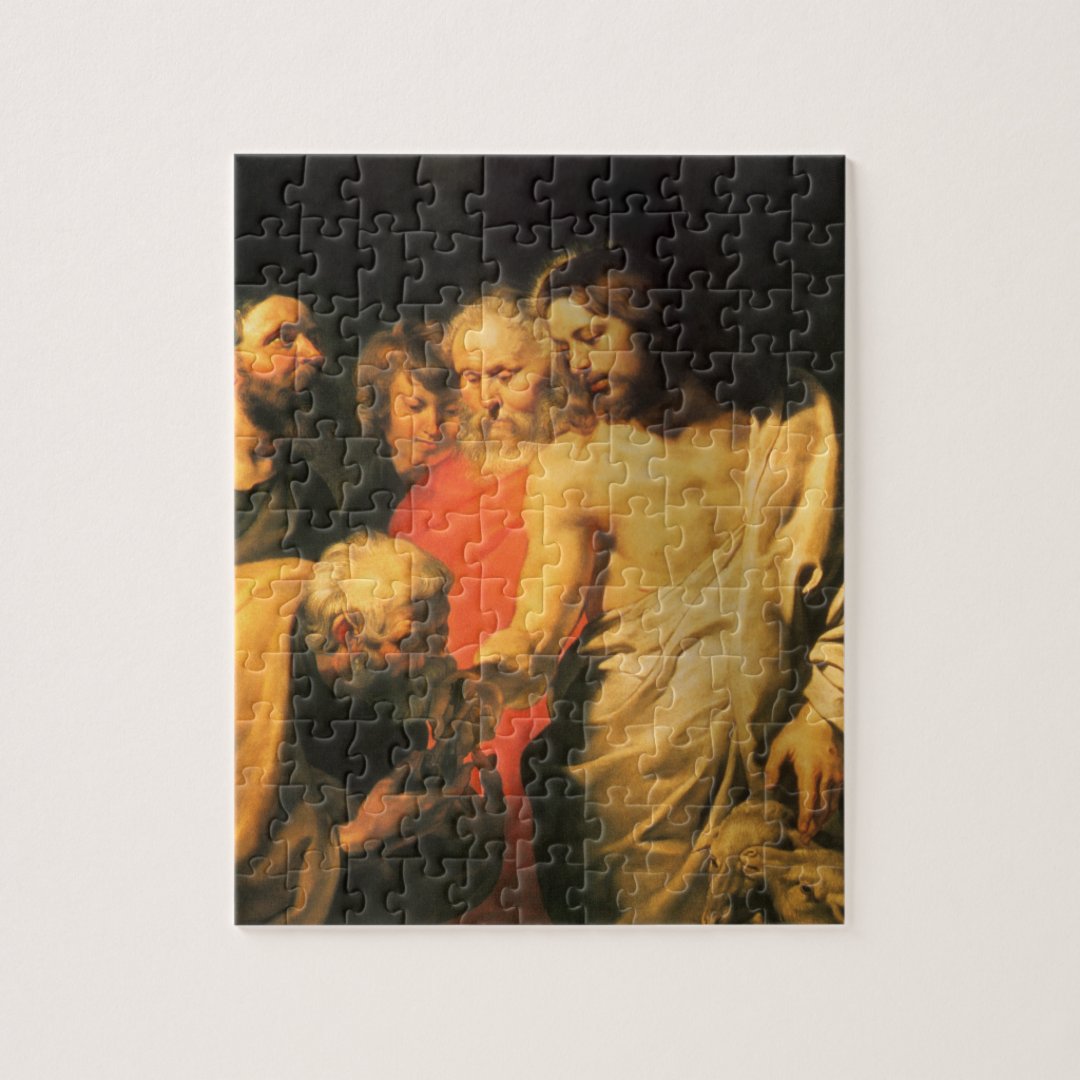 Christ's Charge to Peter by Sir Peter Paul Rubens Jigsaw Puzzle | Zazzle