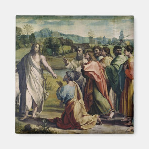 Christ's Charge to St. Peter (cartoon for the Sist Magnet