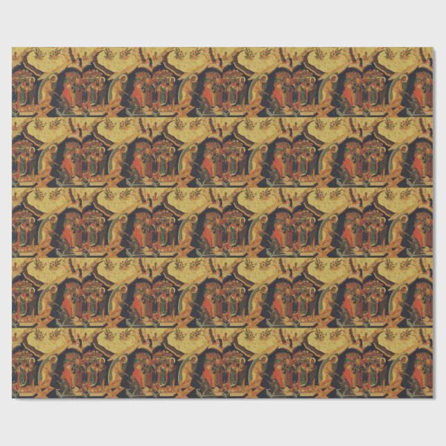 Christ's Descent into Hades Resurrection of Jesus  Wrapping Paper (Flat)