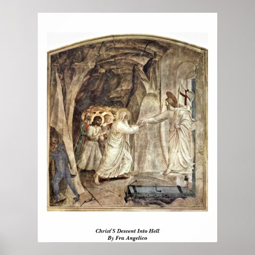 ChristS Descent Into Hell By Fra Angelico Poster