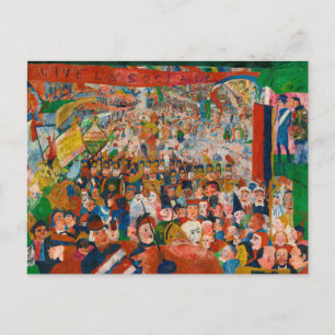 Christ's Entry Into Brussels in 1889 Postcard