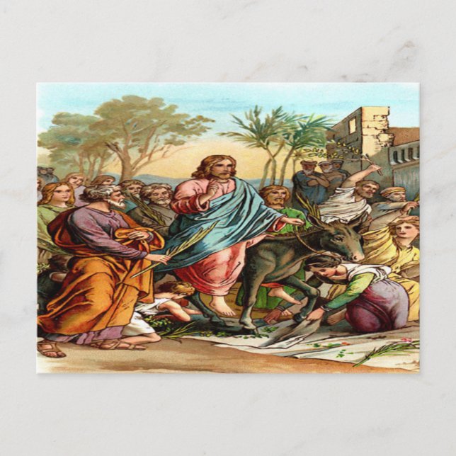 christs entry into postcard (Front)