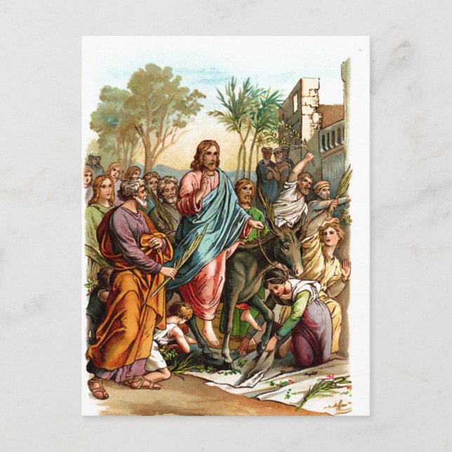 christs entry into postcard (Front)
