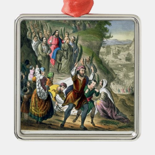 Christs Triumphal Entry into Jerusalem from a bi Metal Ornament