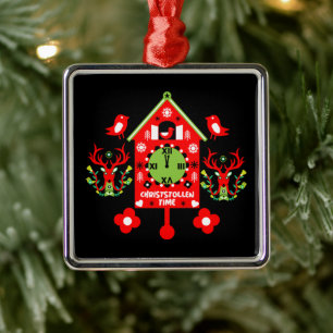 Christstollen Weihnachtsstollen Stollen Xmas Apron Metal Ornament