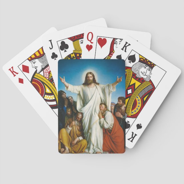 Christus Consolator by Carl Bloch Poker Cards (Back)