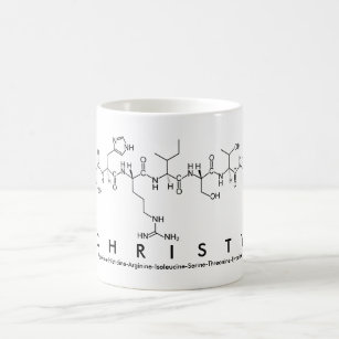 Christy peptide name mug