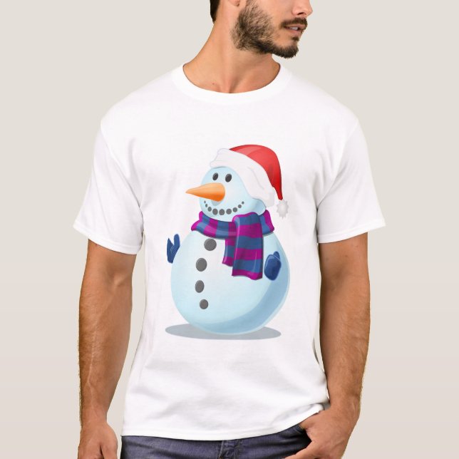 Chritmas Snowman T-Shirt (Front)
