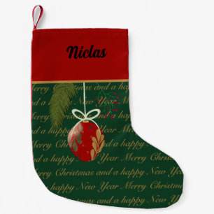 Chritsmas Bauble Small Christmas Stocking
