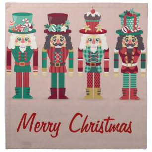 Chritsmas Napkins Nutckrackers decoration