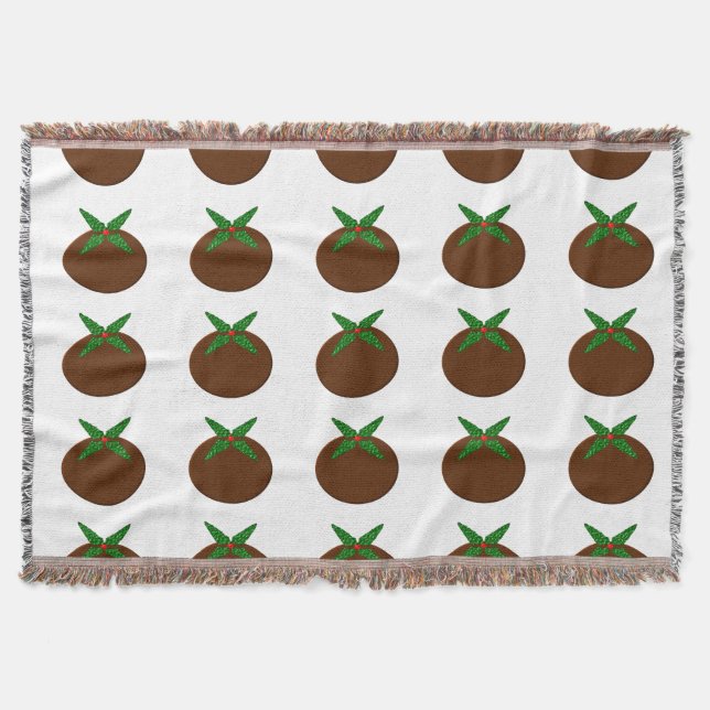 Chritsmas Pudding Throw Blanket (Front)
