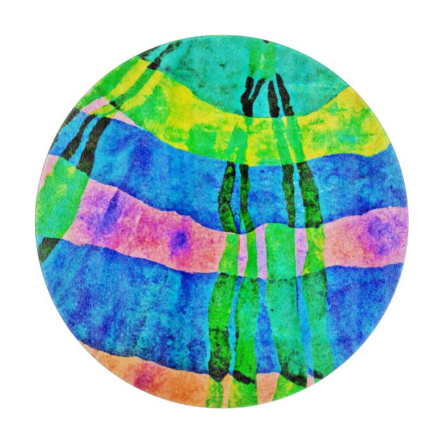 Chroma Abstract Elegance Pattern Cutting Board (Front)