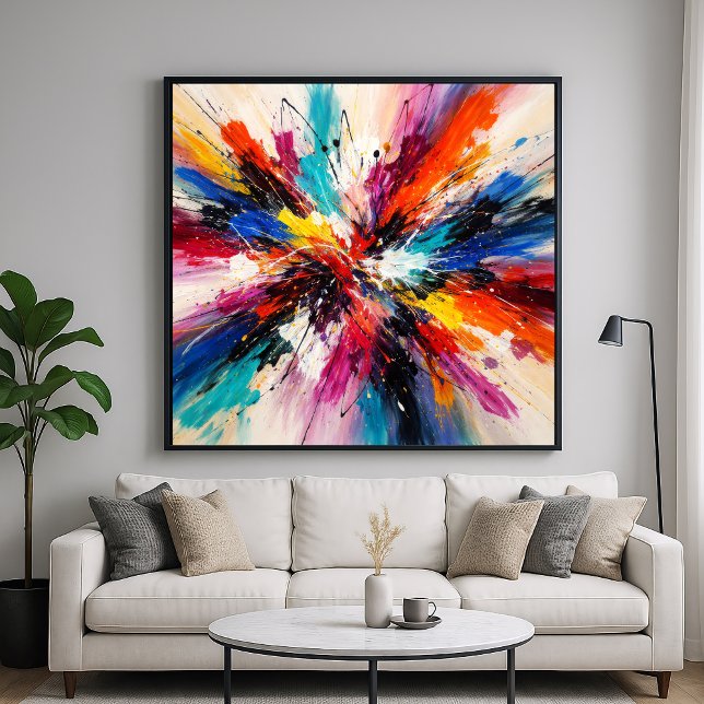 Chroma Color Burst - Abstract Art Poster (Creator Uploaded)