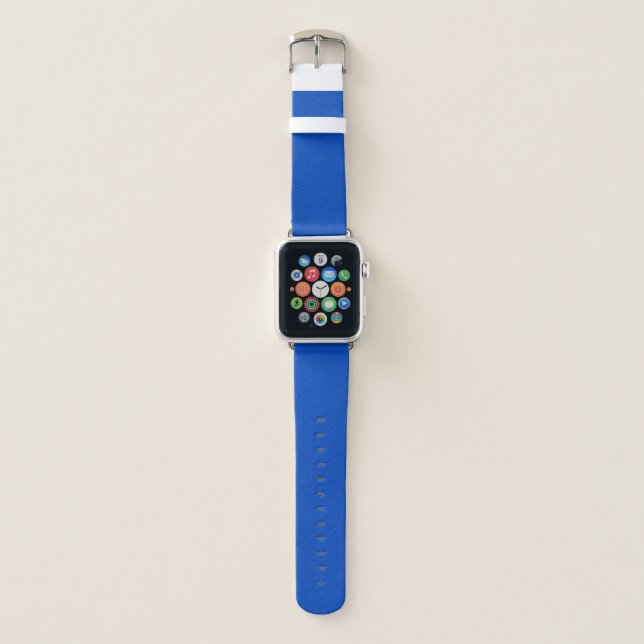 Chroma key colour Blue Apple Watch Band (Front)