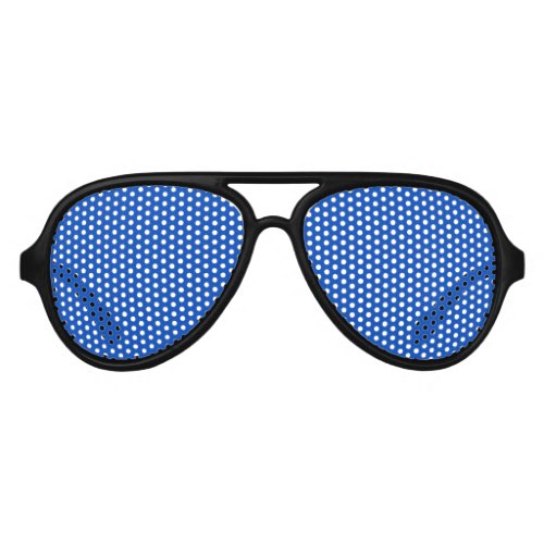 Chroma key colour Blue Aviator Sunglasses