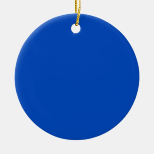Chroma key colour Blue Ceramic Ornament (Front)