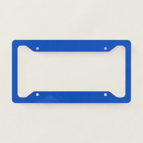 Chroma key colour Blue License Plate Frame