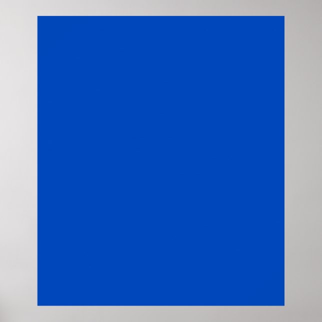 Chroma key colour Blue Poster (Front)