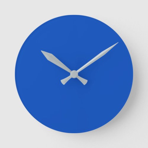 Chroma key colour Blue Round Clock