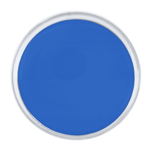 Chroma key colour Blue Silver Finish Lapel Pin