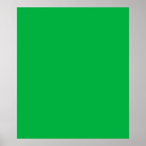 Chroma key colour Green Poster