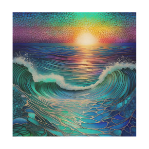 Chroma Sea Seascape Wood Wall Art