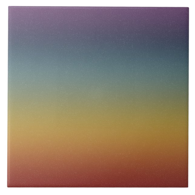 Chroma Textura - Rainbow Sunset Ceramic Tile (Front)