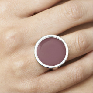 Chroma Textura - Wine Solid Color Ring