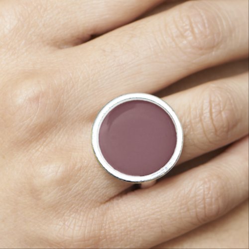 Chroma Textura _ Wine Solid Color Ring