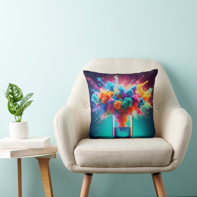 Chromatic Alchemy Throw Pillow (Chair)