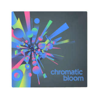 Chromatic Bloom Metal Print