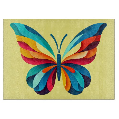 Chromatic Butterfly Cutting Board