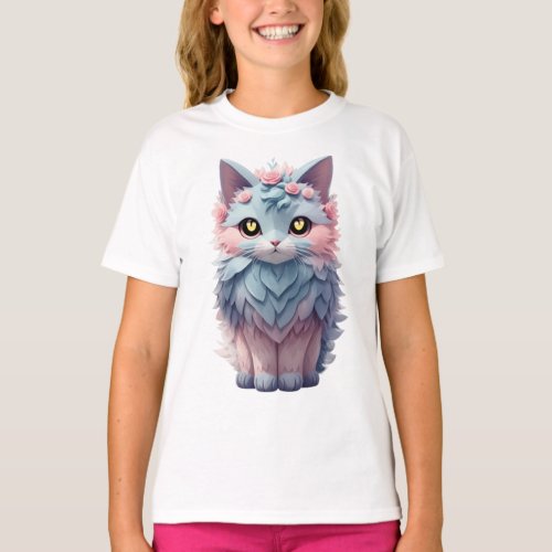 Chromatic Cat_attitude Feline Fusion T_Shirt